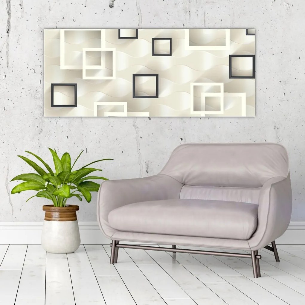Tablou geometric abstract (120x50 cm)