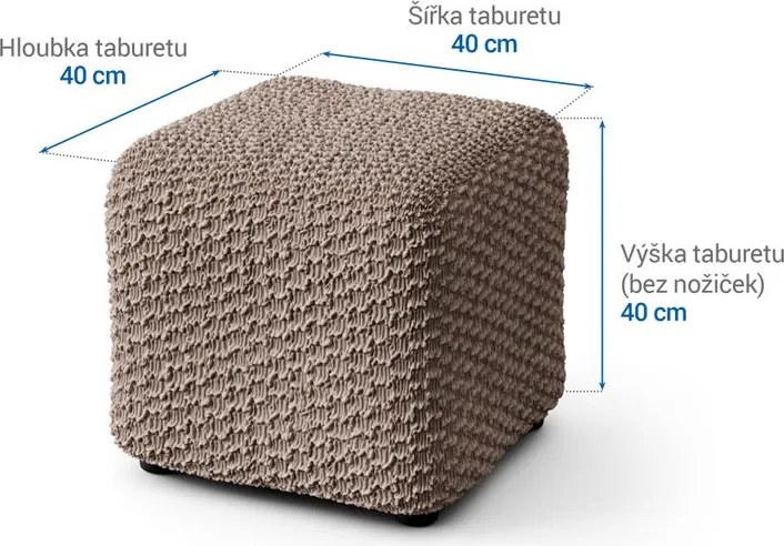 Gaico Huse bielastice MOSAICO alunei taburet (40 x 40 x 40 cm)