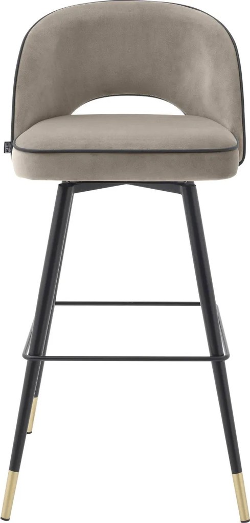 Set de 2 scaune de bar design modern Cliff, greige 113711 HZ