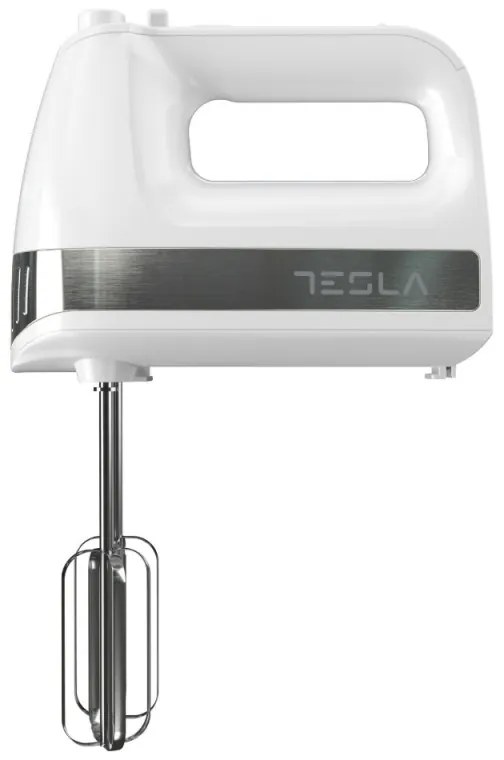 Mixer de mana Tesla MX500WX, 500W, 5 viteze, Turbo, Alb/Inox