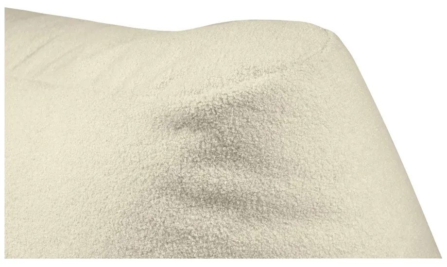 Fotoliu bean bag crem cu tapițerie din țesătură bouclé Sofa Tube – SLOWDOWN