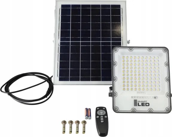 Proiector solar LED reglabil LED/150W/3,2V 5000K 15000 mAh IP65 negru + telecomandă