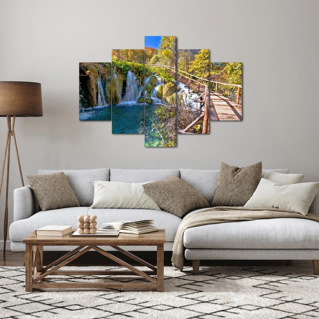 Tablou - Intrare in cascade (150x105 cm)