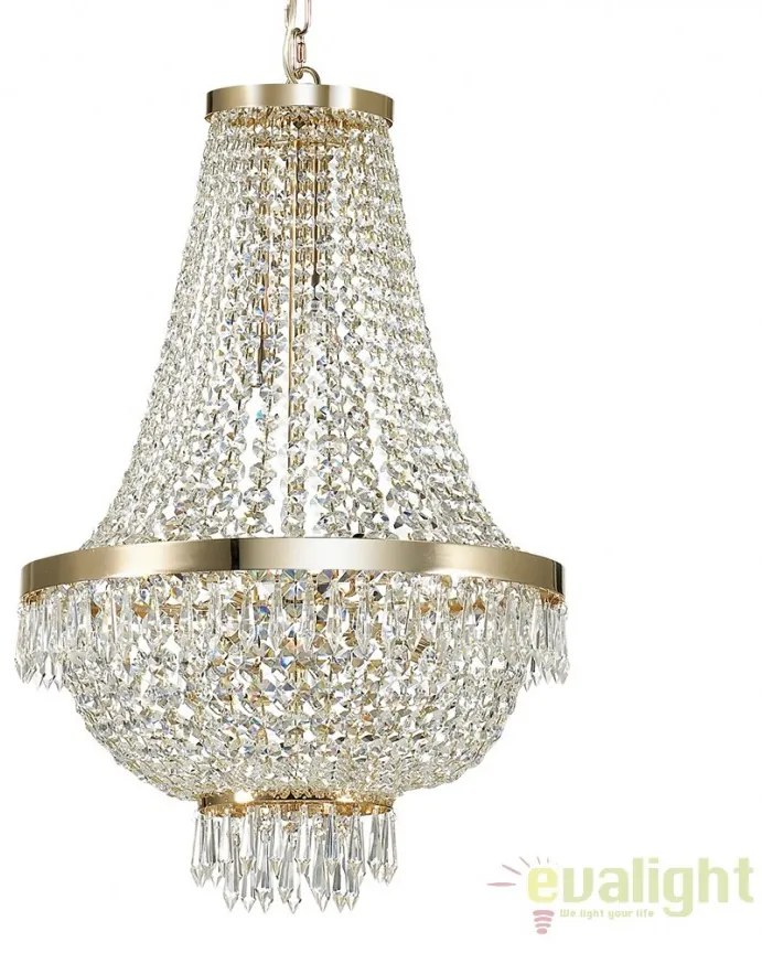 Lustra, Pendul cristal, inaltime reglabila, diam.45cm, CAESAR SP9 ORO 114736