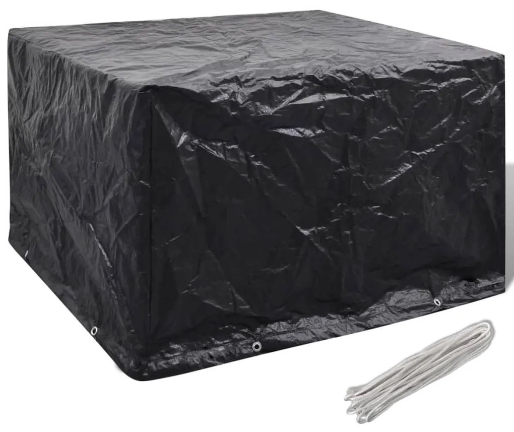 vidaXL Husă mobilier grădină, 8 ocheți,135x135x90 cm