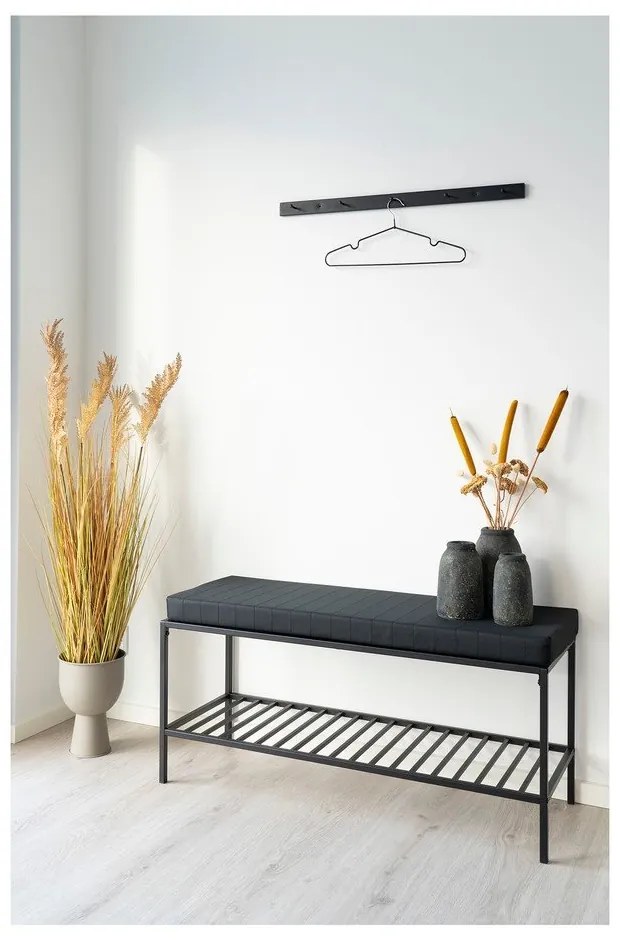 Cuier metalic de perete negru Vita - House Nordic