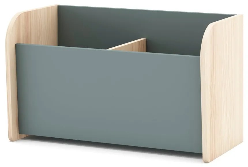Bibliotecă de copii verde prăfuit 70x42x35 cm Esteban – Marckeric