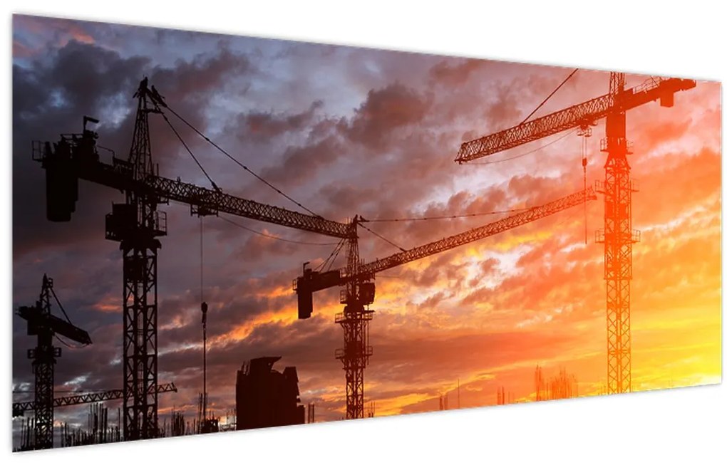 Tablou - Șantier de construcții (120x50 cm)