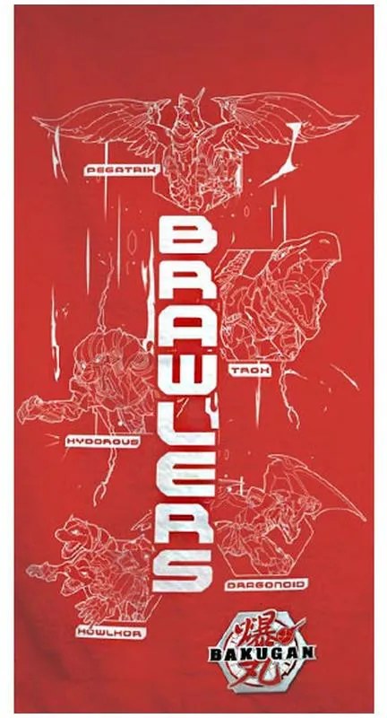 Bakugan prosop de baie, prosop de plajă 70x140cm