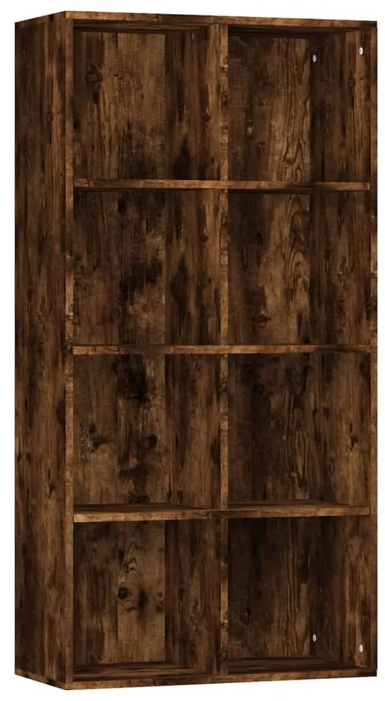 815249 vidaXL Bibliotecă/dulap, stejar fumuriu, 66x30x130 cm, lemn prelucrat