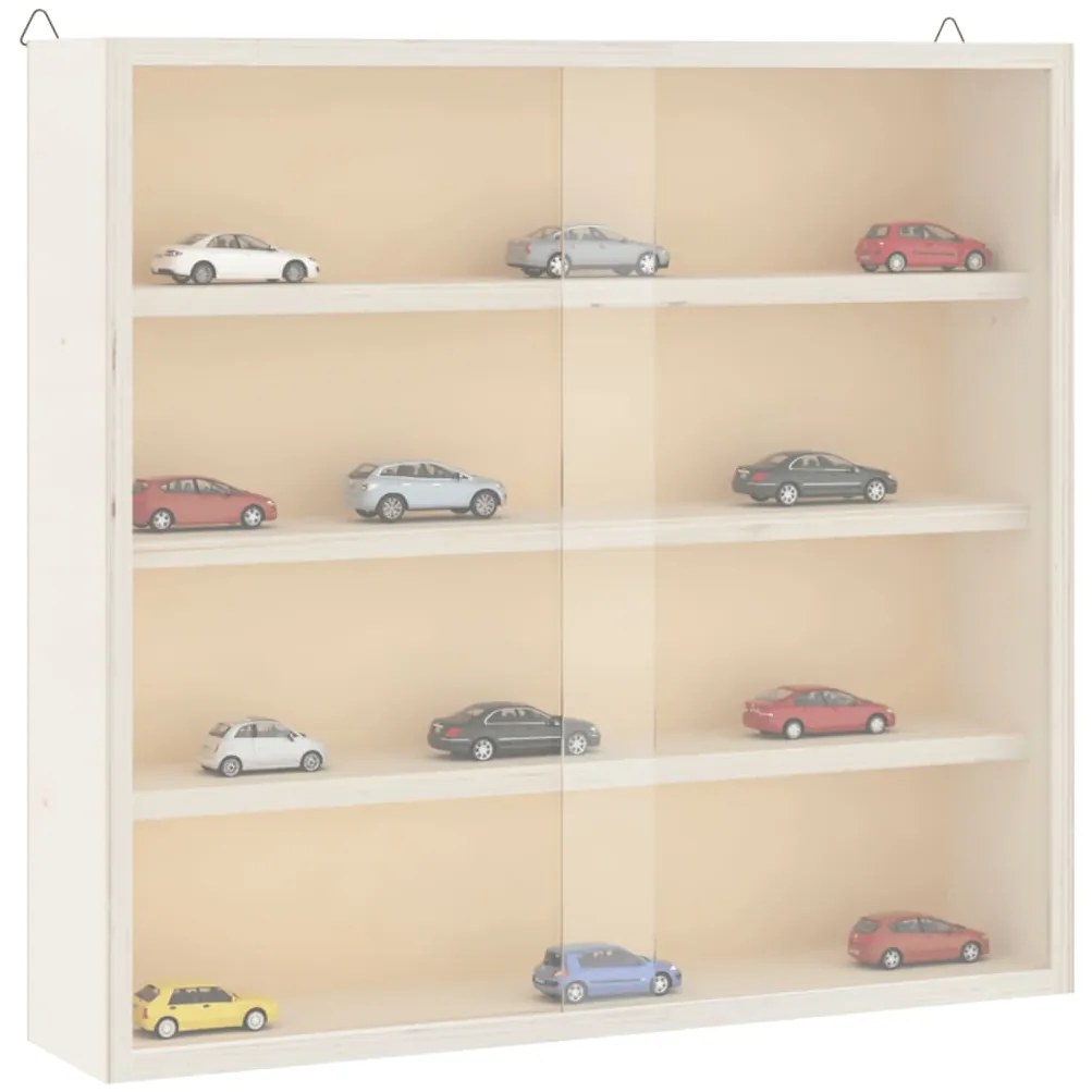 vidaXL Vitrina de colecție din lemn cu uși 40x8,5x37 cm