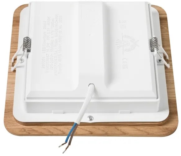 Corp de iluminat LED încastrat WOODY SPOT LED/17W/230V 3000K stejar 18,5x18,5 cm