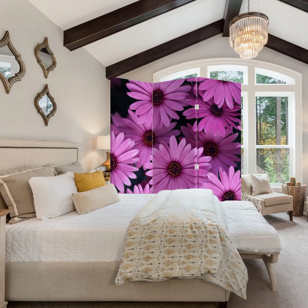 Paravan - Florile roz (126x170 cm)