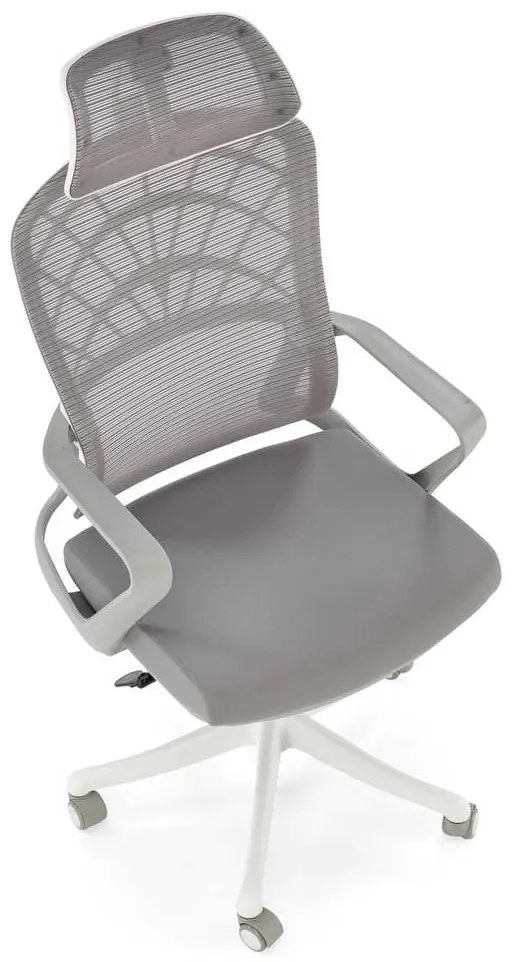 Scaun de birou Fidato II, gri / alb