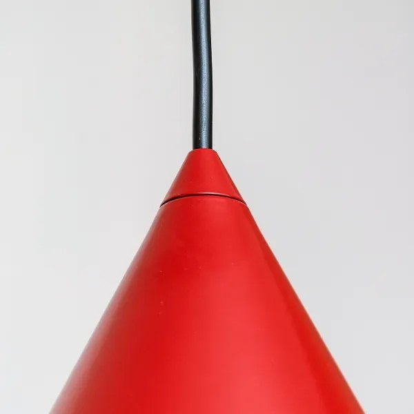 Lampă suspendată pe cablu ETNA II, 1xE27/15W/230V, Ø 25 cm, roșu