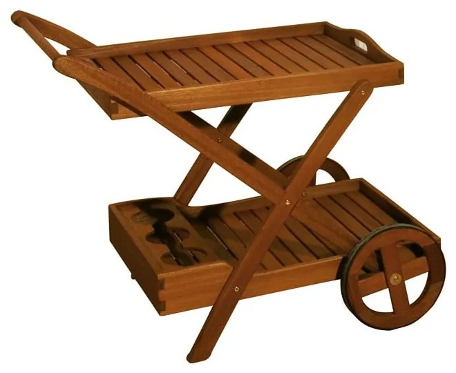 Masă de servire pentru grădină din lemn de eucalipt 54x88 cm Toledo – Garden Pleasure