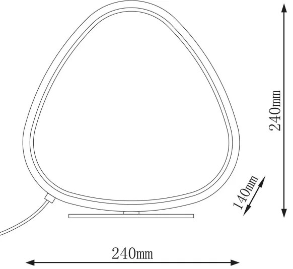 Lampă de birou LED PETRA LED/12W/230V 4000K neagră