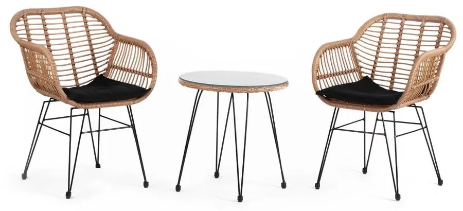 Set mobilier de grădină din ratan artificial Le Bonom Tropea