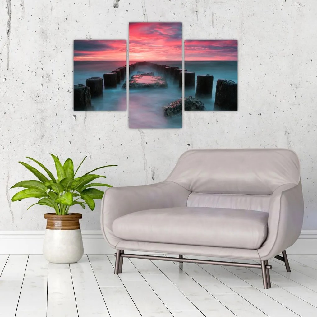 Tablou - Pietre în mare (90x60 cm)