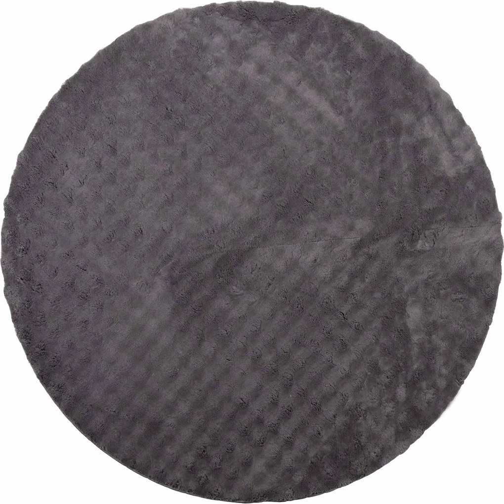 vidaXL Covoare de zonă Rotund SIROLO Antracit Ø 200 CM Poliester