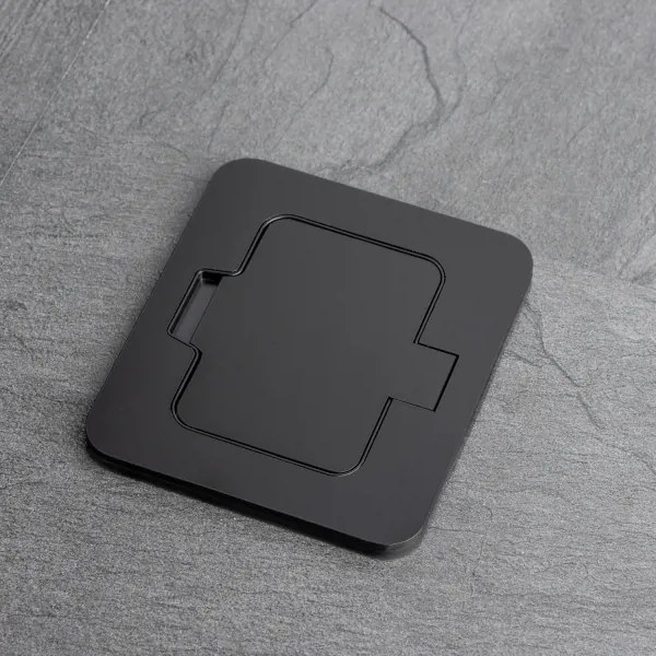 Brilagi - Priză de pardoseală încastrată pentru exterior IP55, neagră, dreptunghiulară