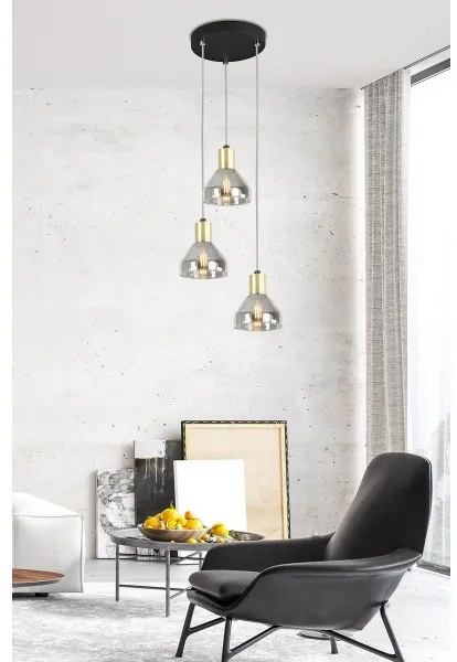 Lustră pe lanț GREGORY 3xE14/40W/230V