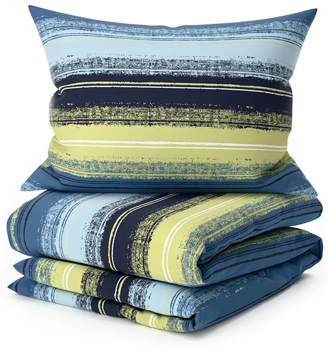 Lenjerie de pat din microfibra BLUE STRIPES albastru Dimensiune lenjerie de pat: 70 x 90 cm | 140 x 200 cm