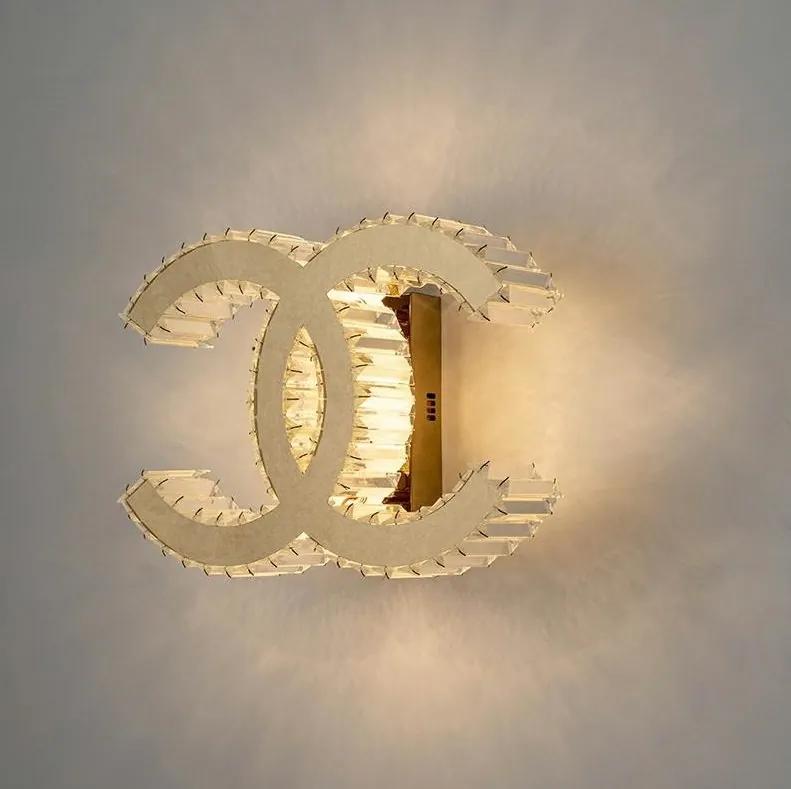 Aplica de perete LED design ambiental Ring auriu