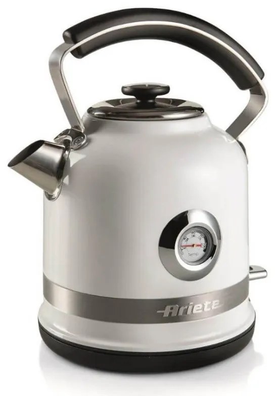Cana electrica Ariete MODERNA 2854/01, 2000W, 1.7 L, Termometru, 360° rotativa, Filtru detasabil, Alb