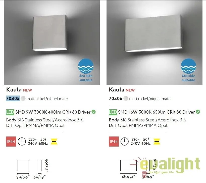 Aplica perete LED de exterior design modern minimalist KAULA-1 70405