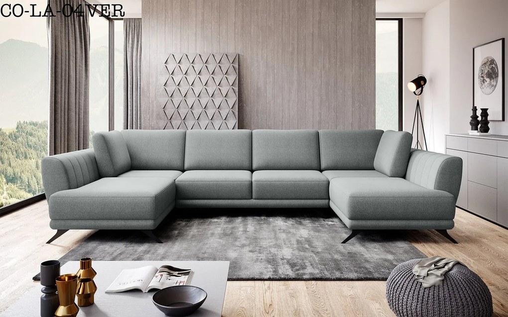 Colțar lemn masiv Larco's Formă U Extensibil 362x191cm Personalizabil - Riviera 97