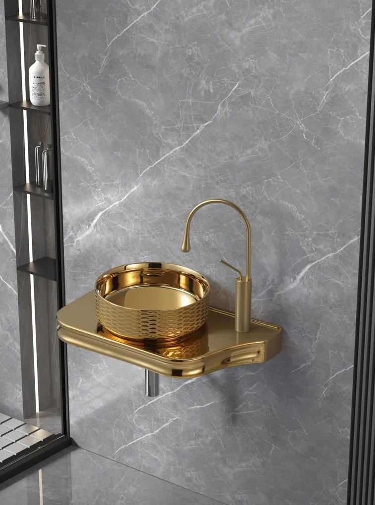 Lavoar Ceramic Premium 021G – 65.5×37×8 cm, Design Modern & Finisaj Lucios