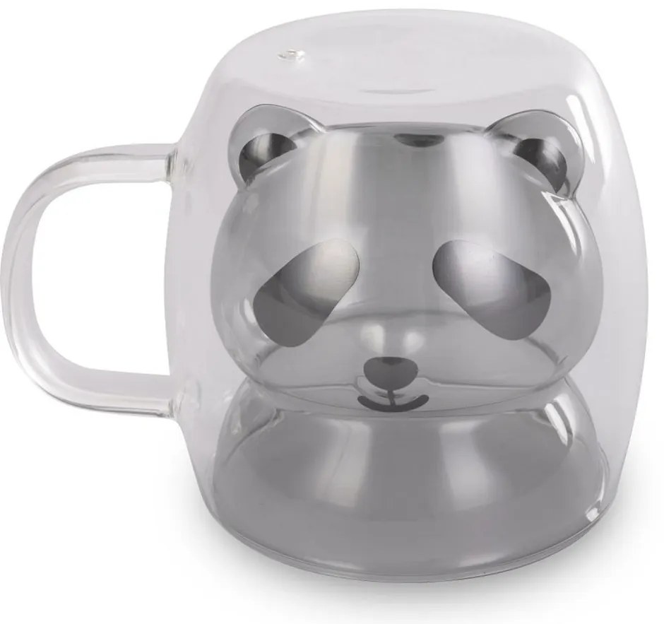 Lamart LT9126 Set de 2 pahare Bear Vaso, 230 ml,negru