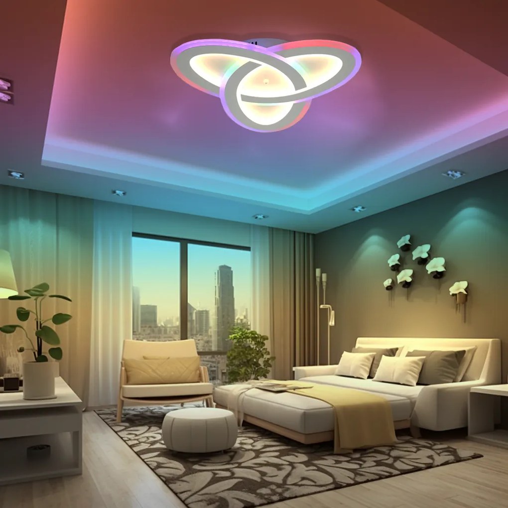 Lustră LED Digital Smart DM9217/3 – Iluminare Inteligentă și Reglabilă cu Tehnologie RGB pentru Orice Ambianță.