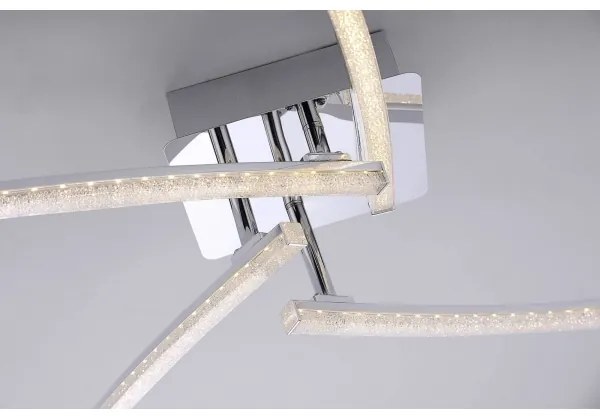 Lustră LED aplicată SIMON 4xLED/3W/230V crom lucios Leuchten Direkt 11291-17