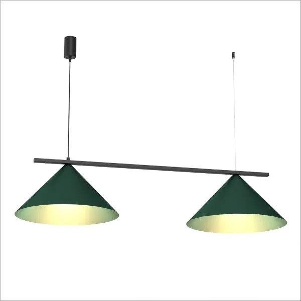 Pendul pe cablu CAPITAL 2xGX53/15W/230V verde