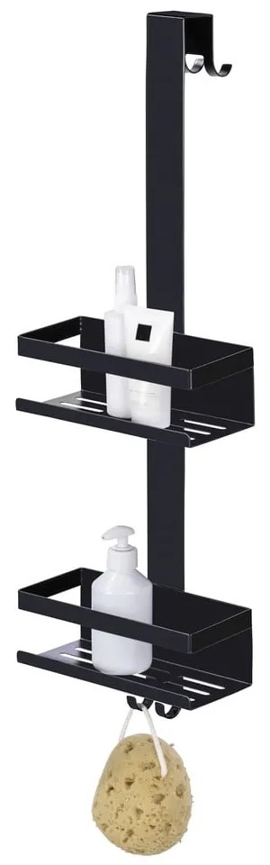 Raft pentru baie negru de agățat din oțel inoxidabil Bribano – Wenko