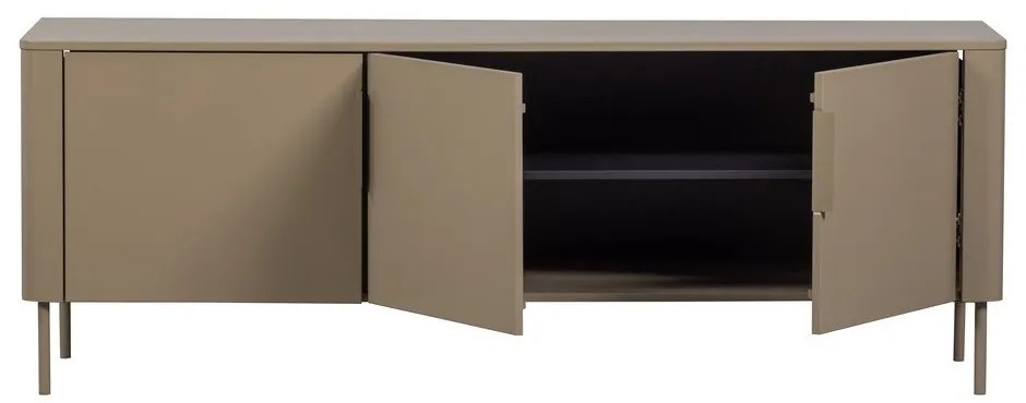 Comodă TV taupe din lemn de pin 154x56x44 cm Gunnar – WOOOD