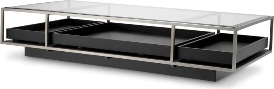 Masuta de cafea design LUX Roxton, negru