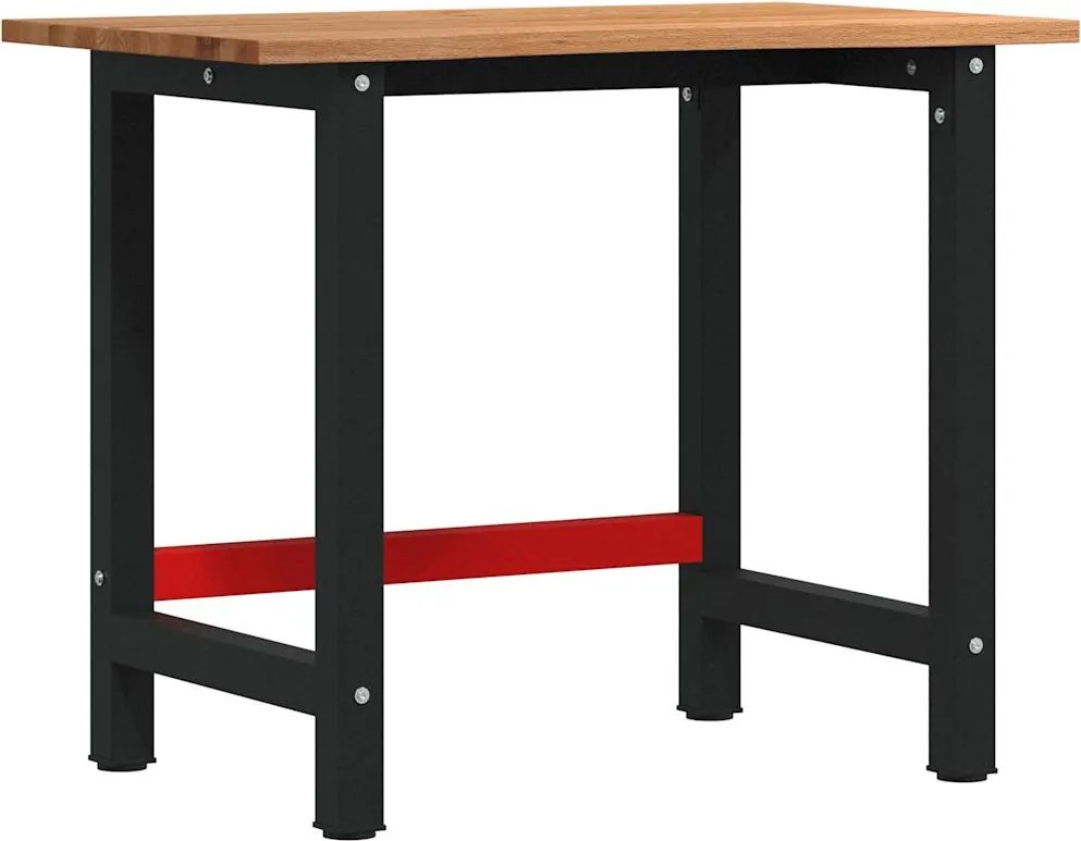 vidaXL Banc lucru maro deschis 100x60x81,5 cm lemn masiv stejar