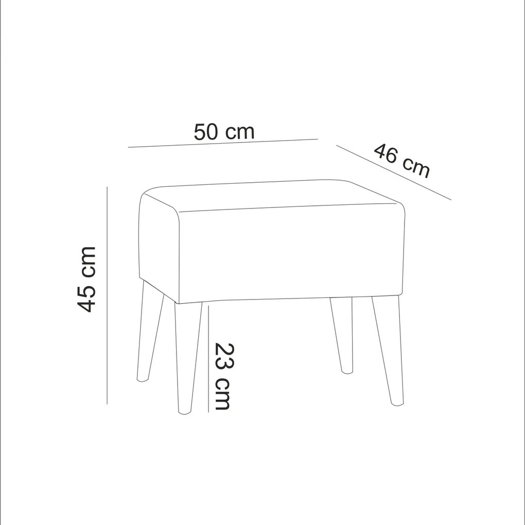 Scaun Zeni Pouf Gri