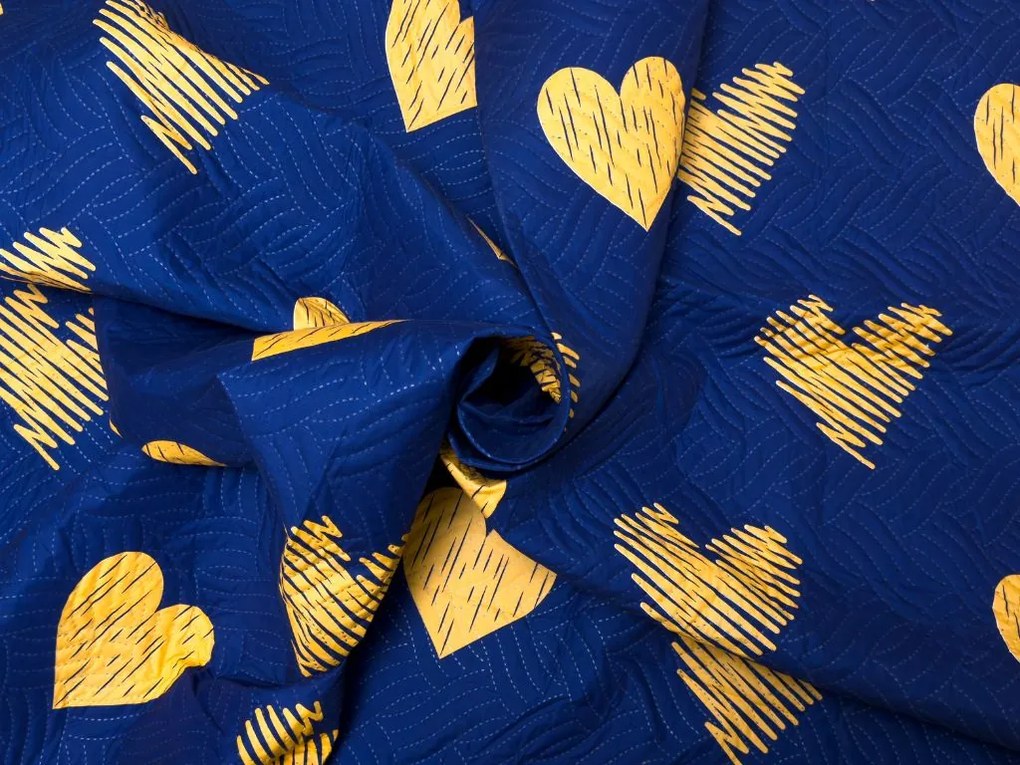 Cuvertura de pat GOLBINO, albastru inchis Dimensiune: 220 x 240 cm