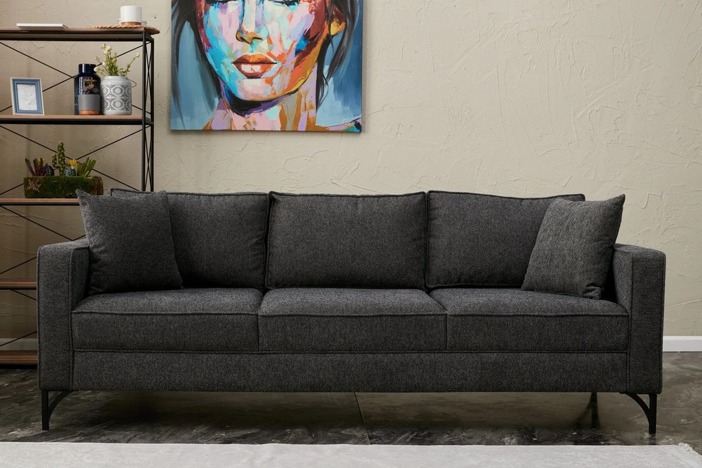 Canapea Berlin - Anthracite, Black