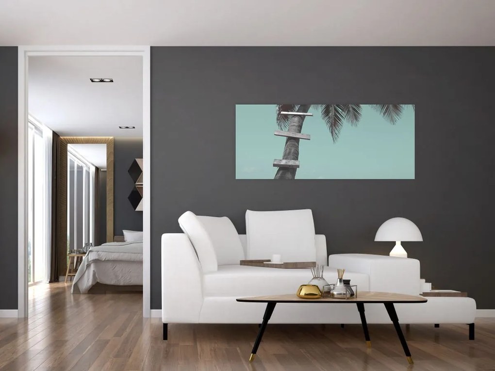 Tablou - Palma în Caraibe (120x50 cm)