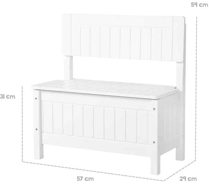 Bancă de copii albă – Roba