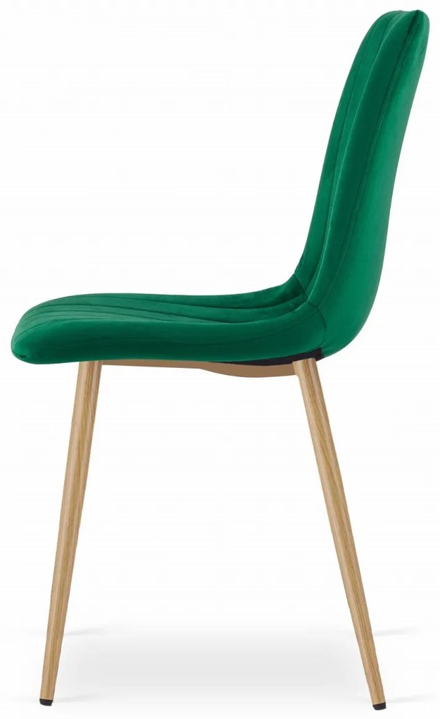 Scaun bucatarie LAVA din catifea verde