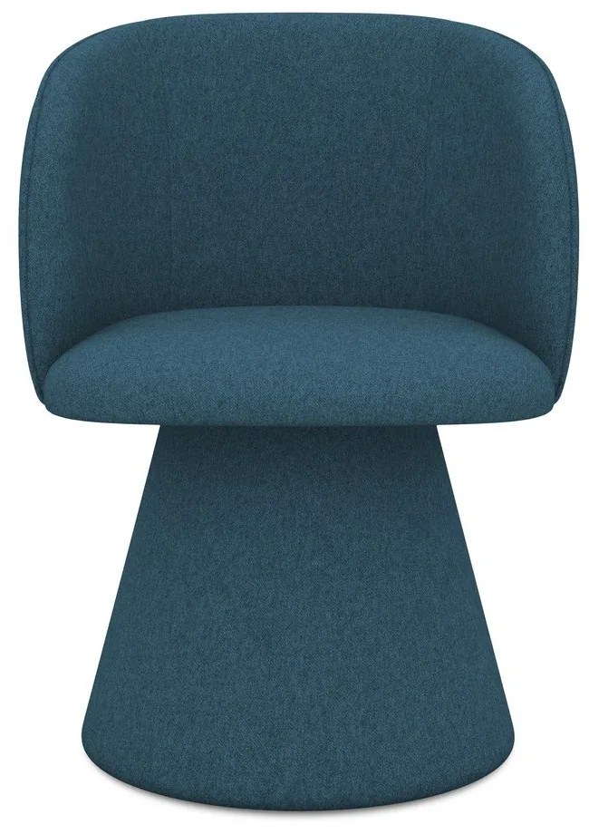 Scaun de sufragerie albastru tapițat Maia – Makamii