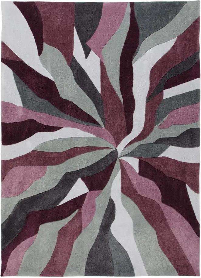 Covor Flair Rugs Splinter Purple, 80 x 150 cm, gri-mov