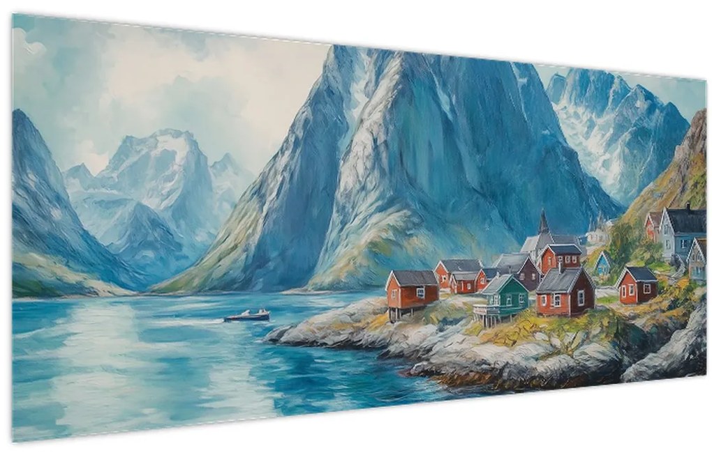 Tablou - Sat norvegian (120x50 cm)