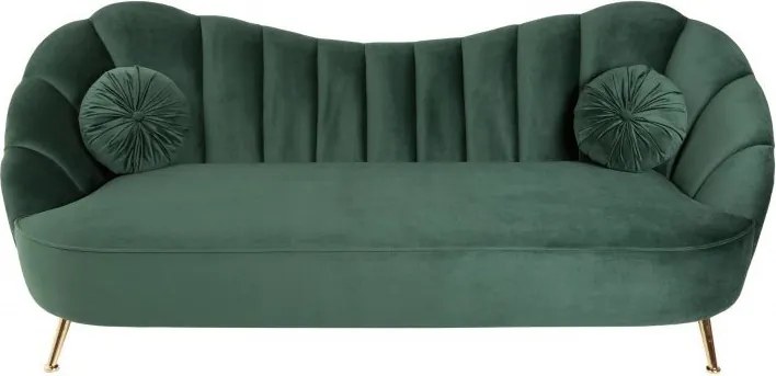 Canapea cu forma curbata Arielle 220cm, verde